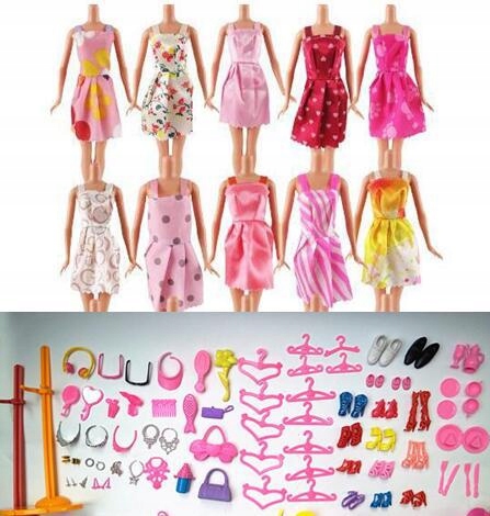 Купить 85 шт. Куклы Набор кукольной одежды.: отзывы, фото, характеристики в интерне-магазине Aredi.ru