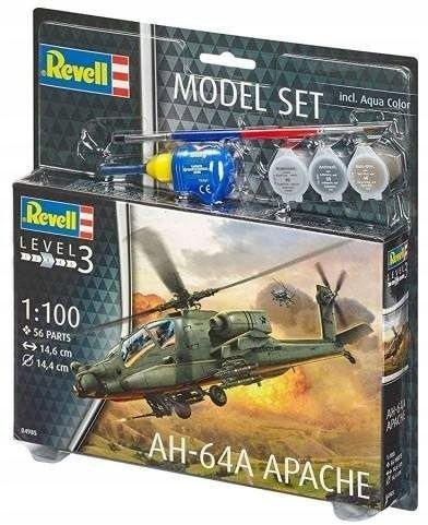 Купить Комплект модели Revell AH-64A Apache, краски, клей: отзывы, фото, характеристики в интерне-магазине Aredi.ru