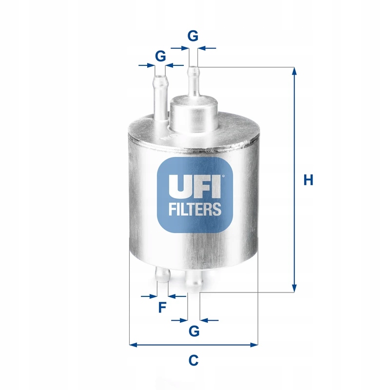 Filtr paliwa UFI 31.834.00