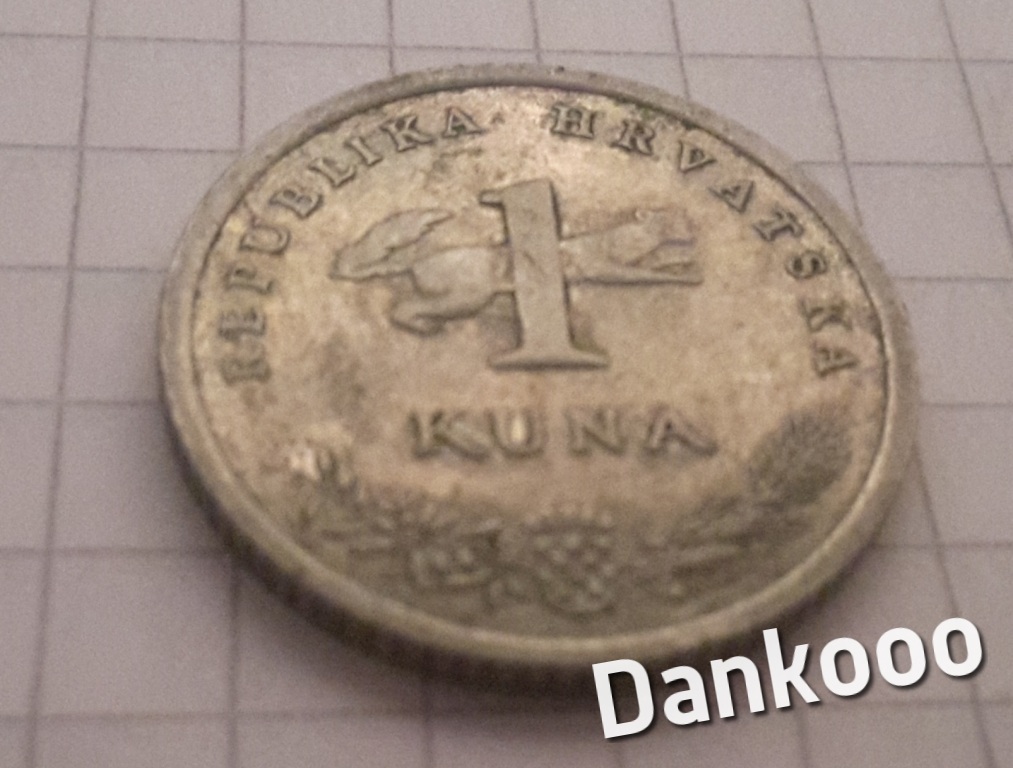 Monety Europy Chorwacja 1 Kuna 1995