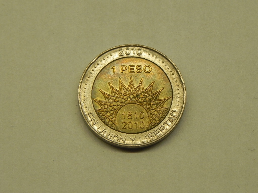 52394/ 1 PESO 2010 ARGENTYNA ACONCAGUA