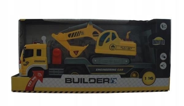Builder Ciężarówka + koparka w pudełku DROMADER