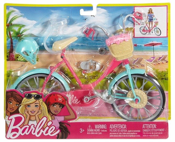 BARBIE - ROWER DLA LALKI RÓŻOWY DVX55