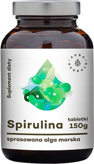 SPIRULINA ALGI MORSKIE 600 tab. 150g AURA HERBALS