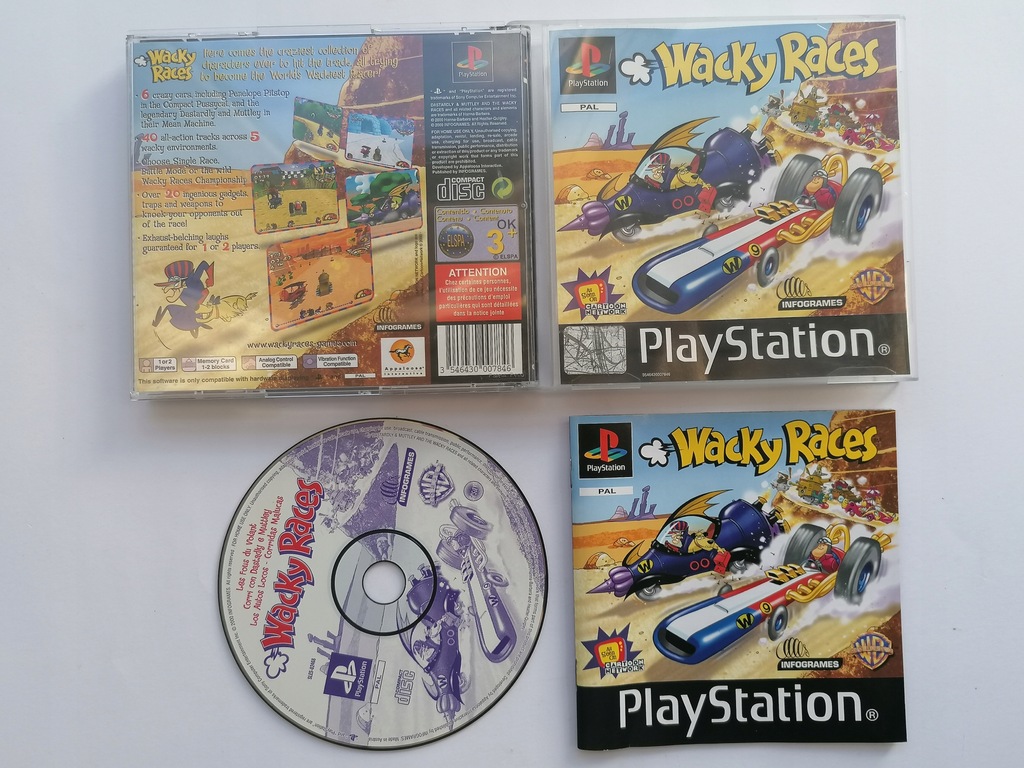 WACKY RACES STAN BDB PSX PS1