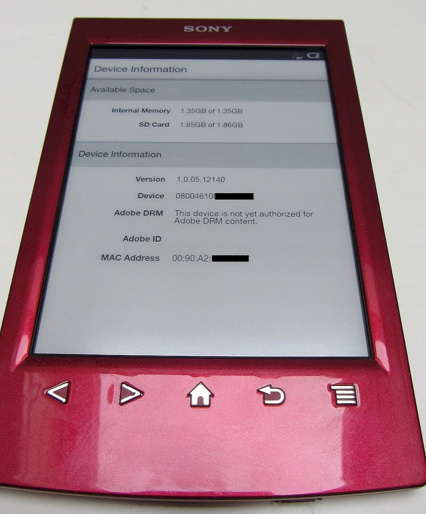SONY PRS-T2 + etui Sony E-Ink Pearl antyodblaskowy