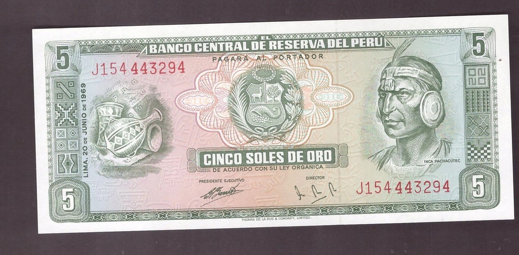 Peru - banknot - 5 Sol