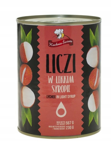 Liczi w Syropie LYCHEE Chińska Śliwka 567g