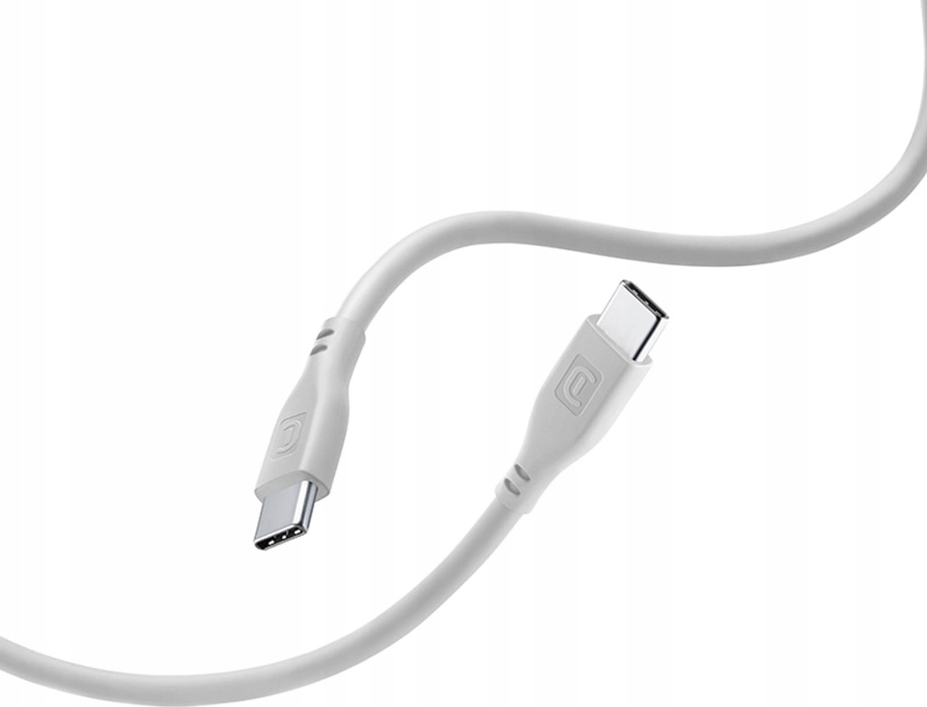 Kabel USB Cellular Line USB-C - USB-C 1.2 m Szary (USBDATASOFTC2CD)