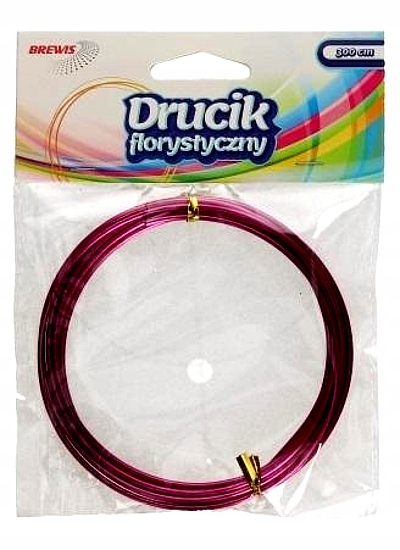 DRUCIKI FLORYSTYCZNE 3MX2MM RÓŻOWE