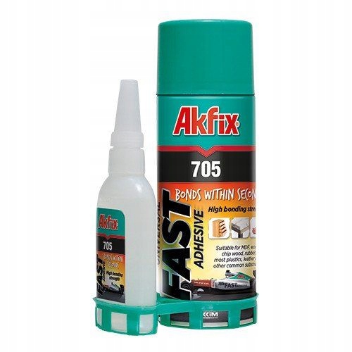 Klej Akfix 705 65g cyjanoakrylowy z aktywatorem