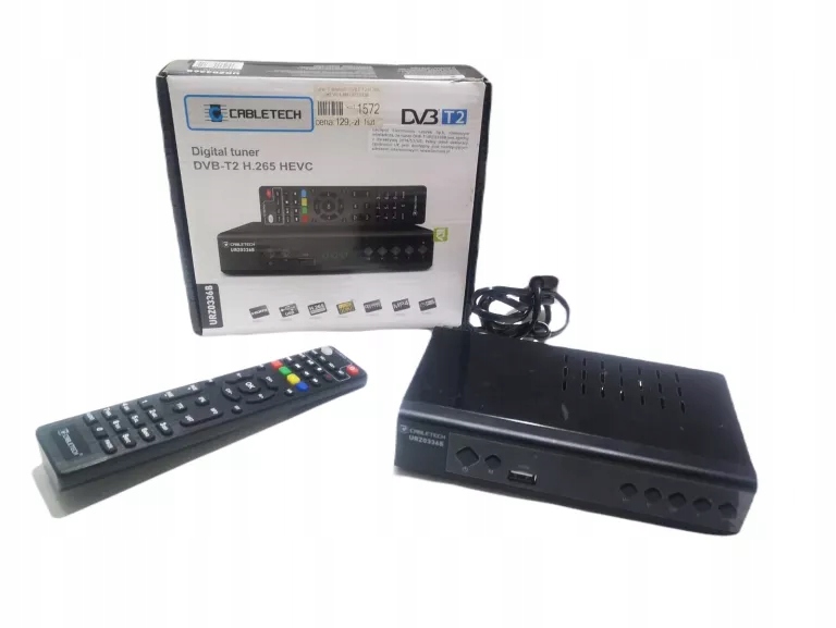TUNER DEKODER DVB-T2/HEVC H.265 CABLETECH URZ0336B