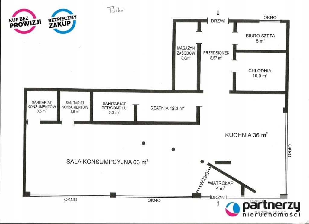 Restauracja Sopot, 158,67 m²