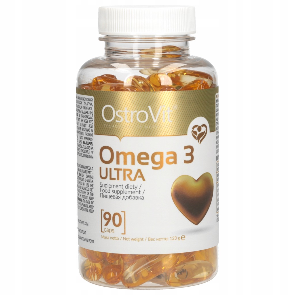 OstroVit OMEGA 3 ULTRA 90 caps KWASY DHA EPA ALA 7546174430