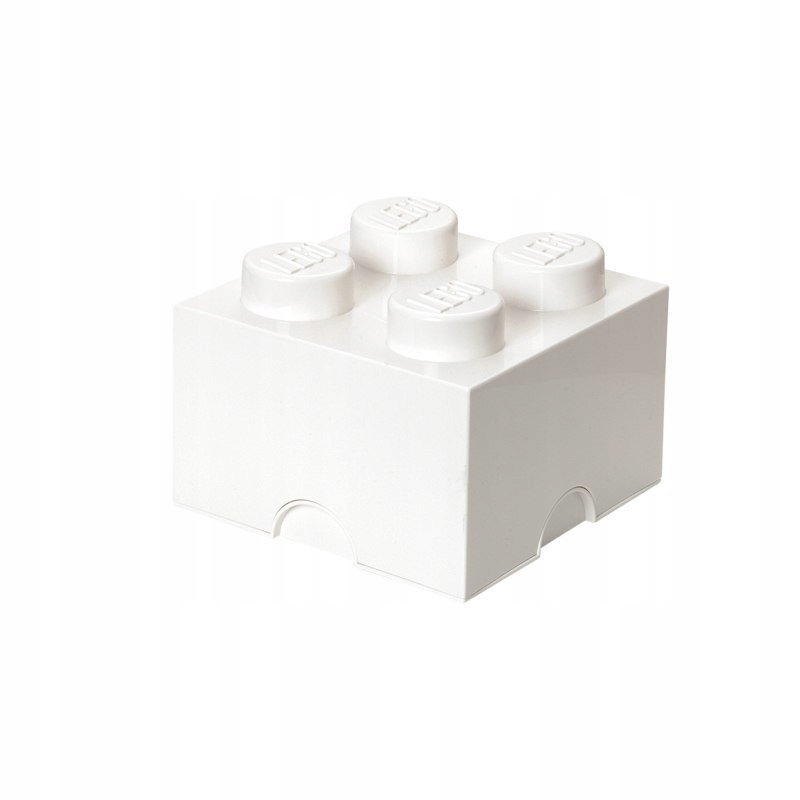 Pojemnik klocek LEGO Brick 4 (Biały)