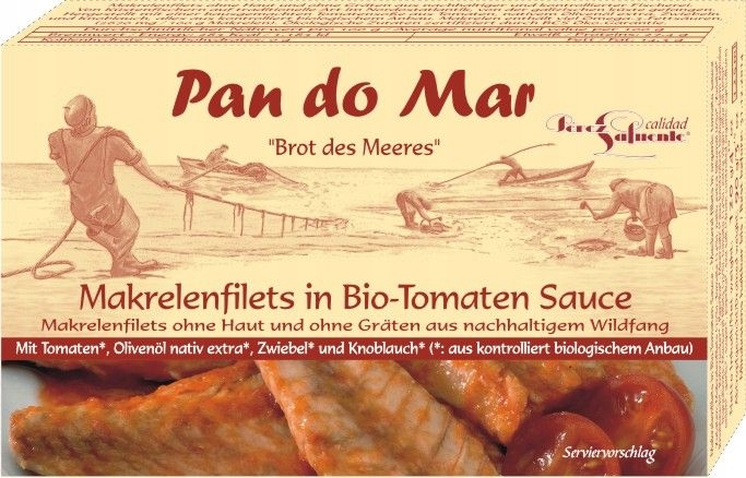 Makrela w BIO sosie pomidorowym 120g PAN DO MAR