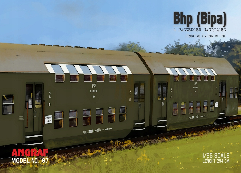 Wagony BHP cały skład, Angraf Model, 1/25