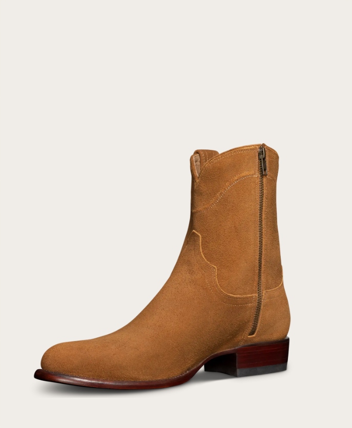 Kowbojki męskie zamszowe Tecovas The Roy Honey Suede Light Brown
