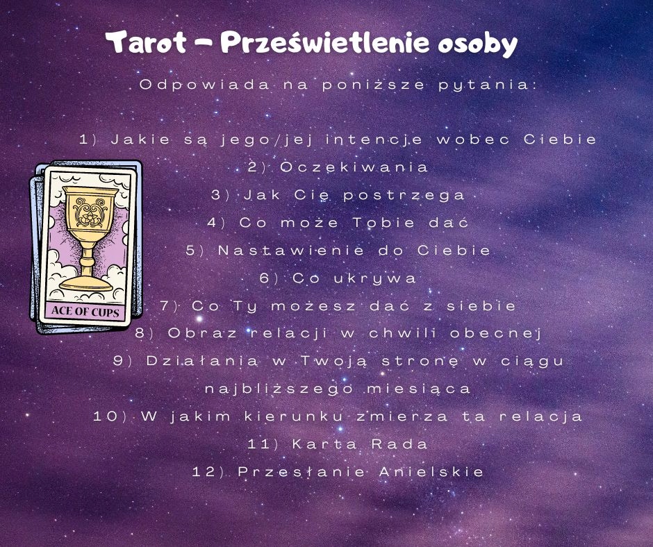 Wróżba z kart Tarota - Prześwietlenie osoby