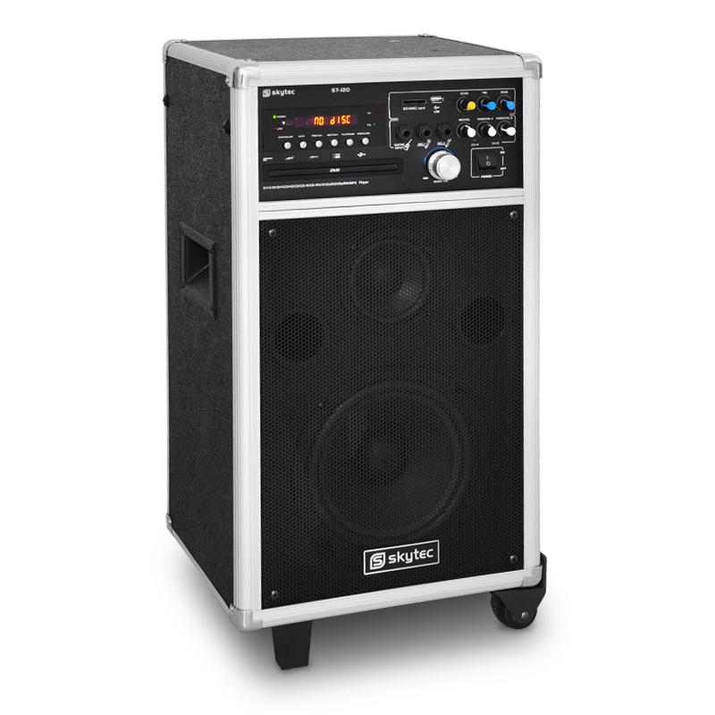 Skytec ST-120 DVD Zestaw naglosnieniowy PA 4xMik