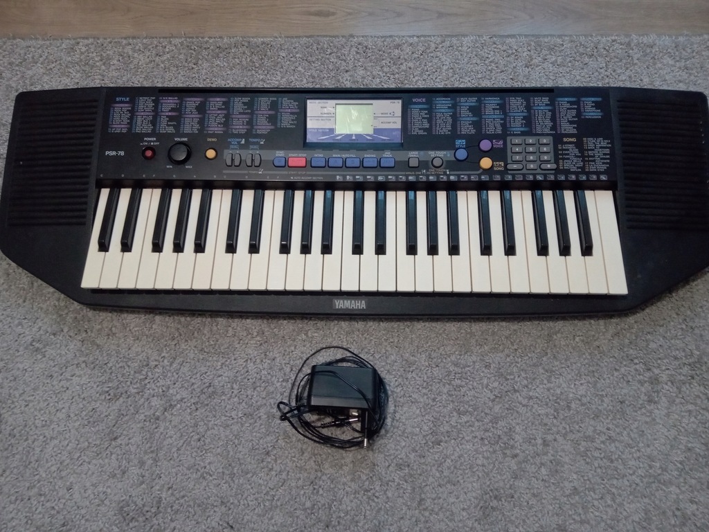 Keyboard Yamaha PSR 78 Zasilacz 13167424770 oficjalne