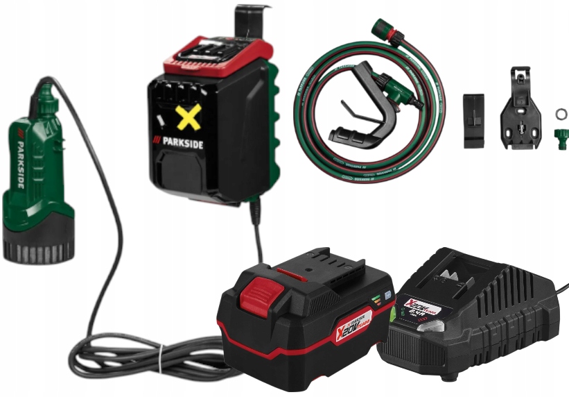 PARKSIDE pompa akumulatorowa PRPA 20-Li B3 do deszczówki aku 4 Ah ładowarka