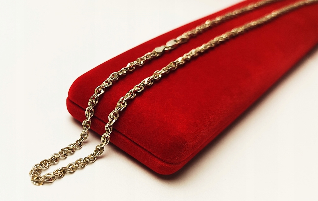 Srebrny Łańcuszek 925 9.66g SINGAPUR podwójnie skręcony M