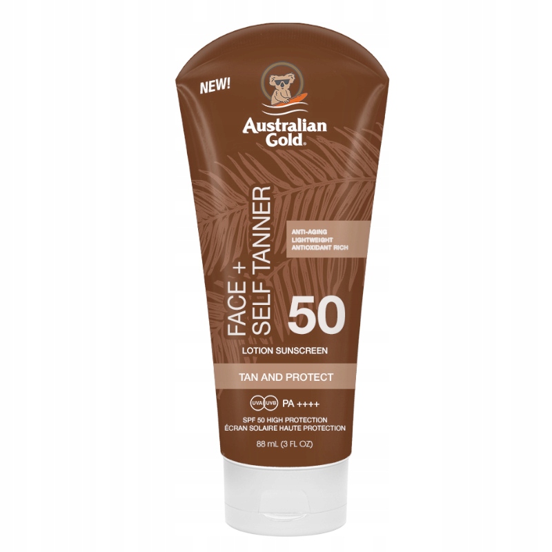 AUSTRALIAN GOLD SPF50 FACE SELF TANNER KREM 88ML