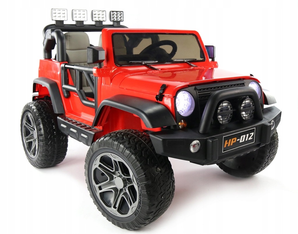 JEEP V12 4x4 2-osobowy NAJMOCNIEJSZY 180W SKÓRA EVA