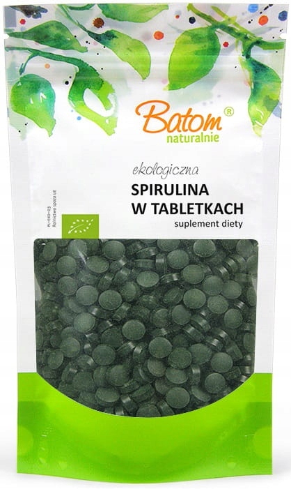 Spirulina tabletki BIO (1 tabletka = 200 mg) Batom