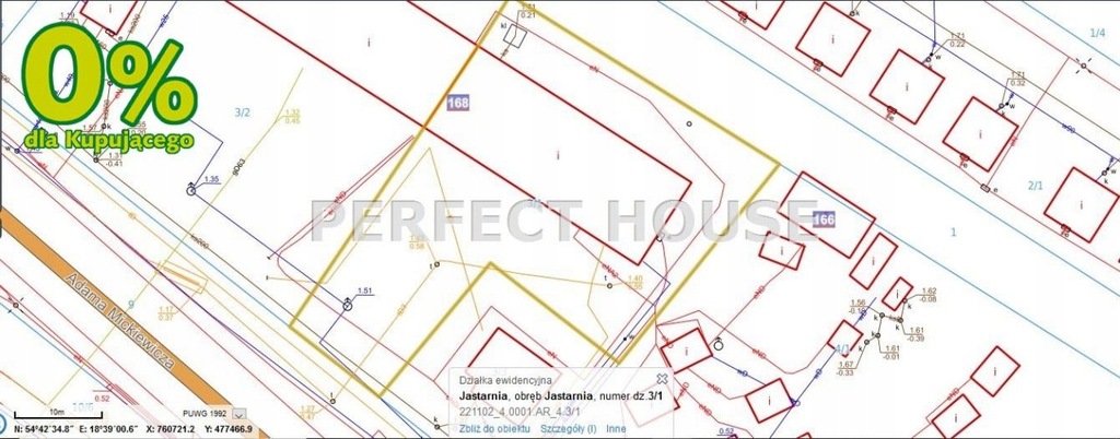 Działka, Jastarnia, Pucki (pow.), 1295 m²