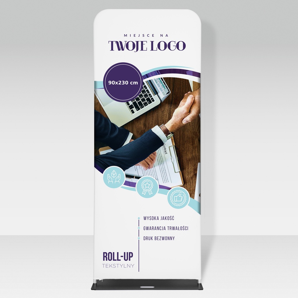 Ścianka tekstylna rollup tekstylny 90x230 -2 str.