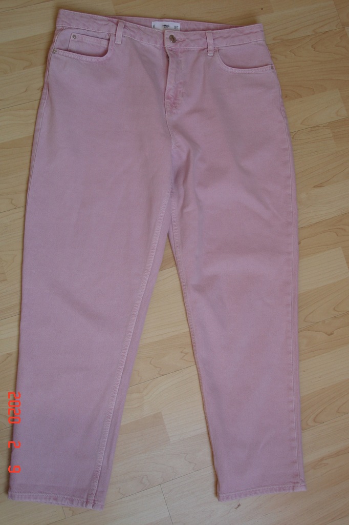 Mango- spodnie dżinsowe różowe, 40.
