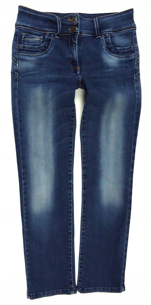 NEXT spodnie jeansy rurki SLIM przetarcia 38/40