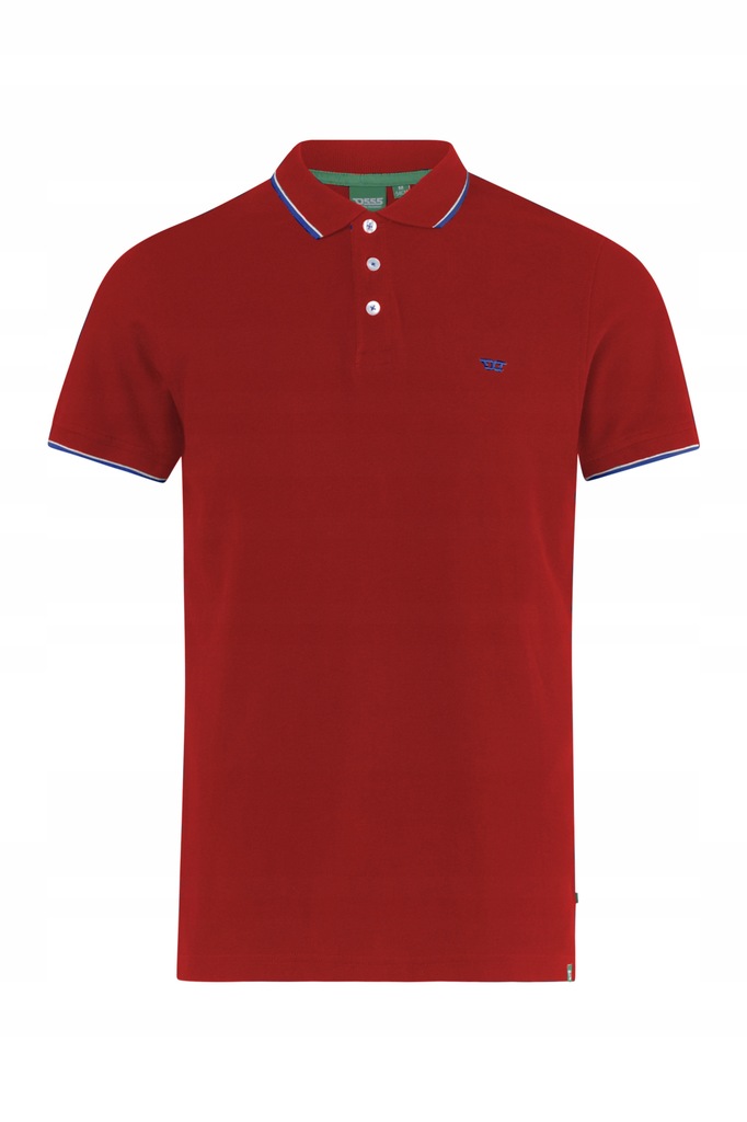 TRACK-D555 Duża Koszulka Polo Czerwone 4XL