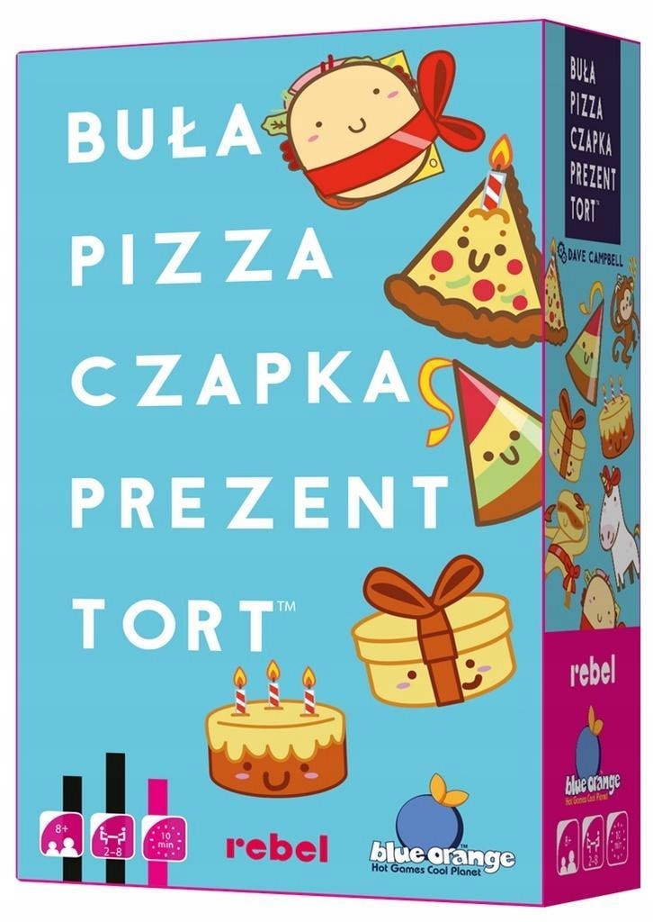 BUŁA, PIZZA, CZAPKA, PREZENT, TORT REBEL, REBEL