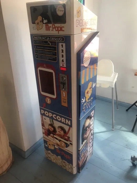 Automat zarobkowy popcorn Mr Popic