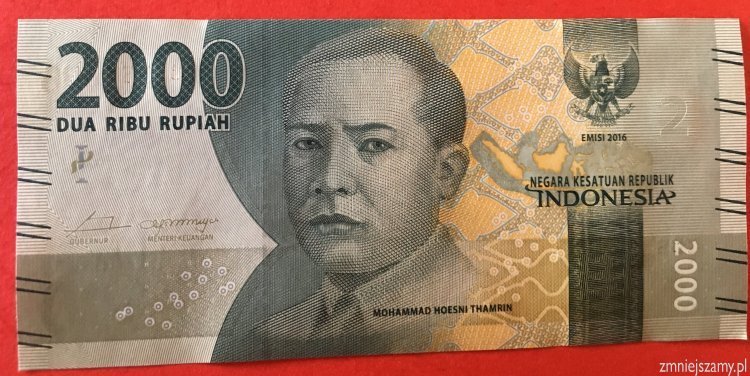 Indonesia - Piękne 2000  z bankowej paczki - WOŚP