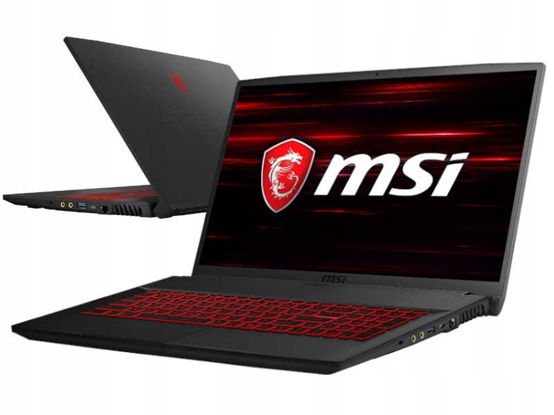 LAPTOP MSI GF63 i5-9300H 1050Ti 8GB SSD512 1TB W10