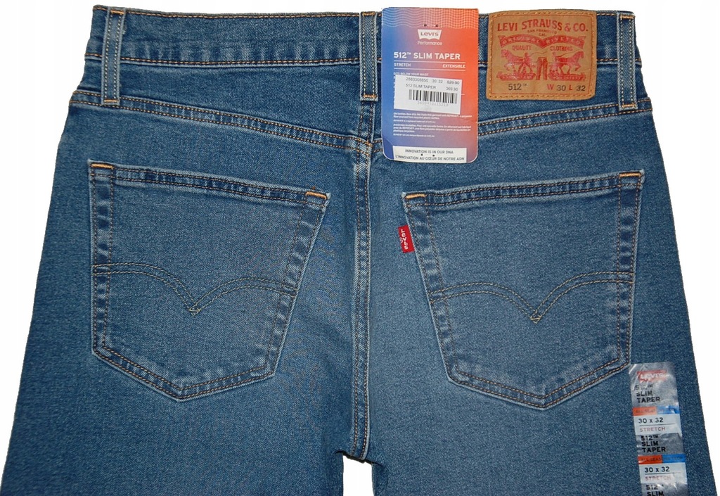 LEVIS 512 30/32 W30 L32 SLIM TAPER 0885 pas 80 cm - 12485757233 - oficjalne  archiwum Allegro