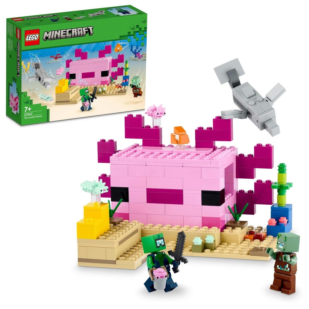 LEGO Minecraft 21247 Dom aksolotla