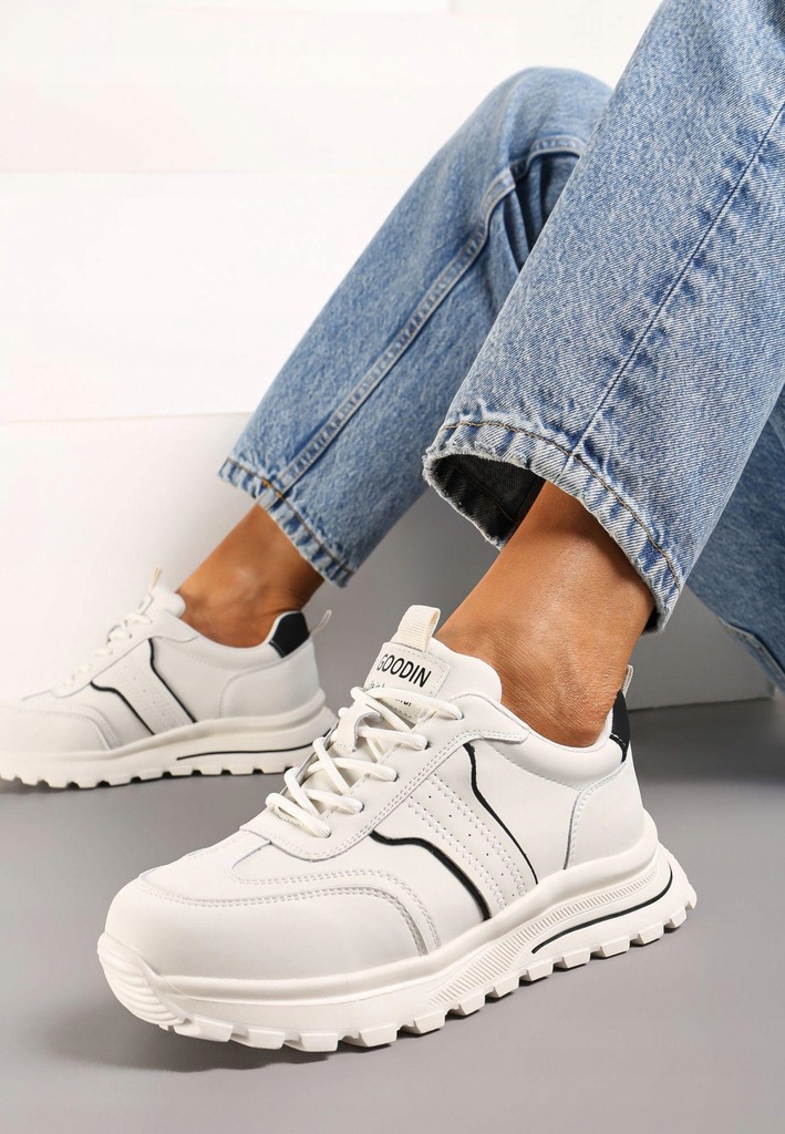 Renee Biało-Czarne Sneakersy damskie 36