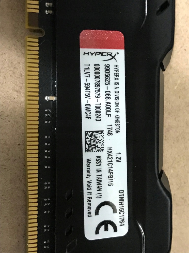 Купить Оперативная память DDR4 16 ГБ 2133 МГц HyperX Fury CL14 FV: отзывы, фото, характеристики в интерне-магазине Aredi.ru