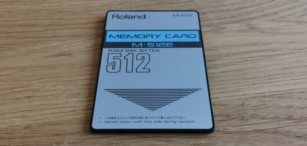 Roland M-512E Memory Card - karta dla JV, JD inne
