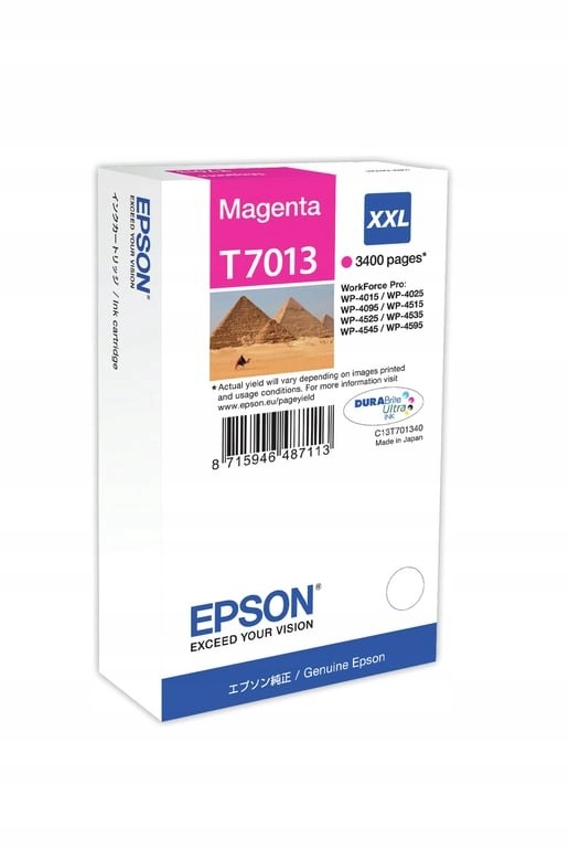 Epson Ink Cartridge XXL Magenta 3.4k