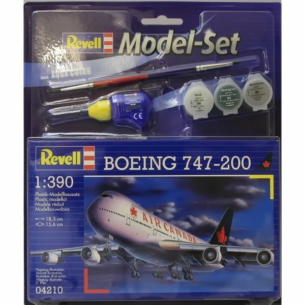 Zestaw Revell 64210 Samolot Boeing 747-200 1:390