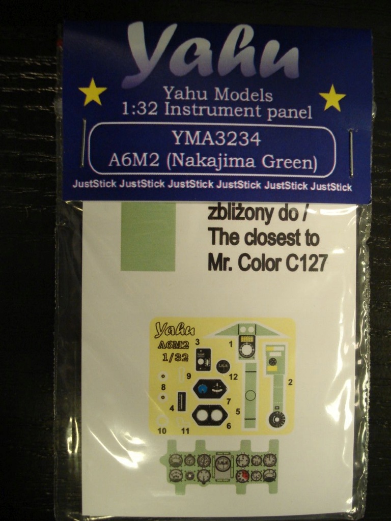 1:32 Nakajima A6M2 green panel Yahu Models YMA3234