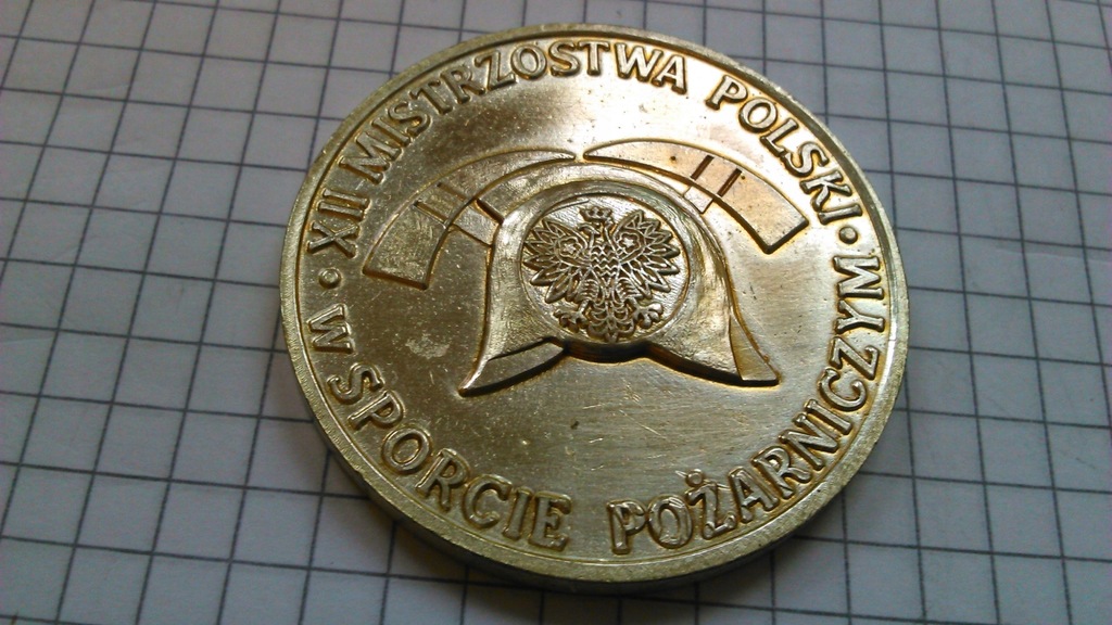 medal Mistrzostwa Kraków Straż Pożarna sport pożar