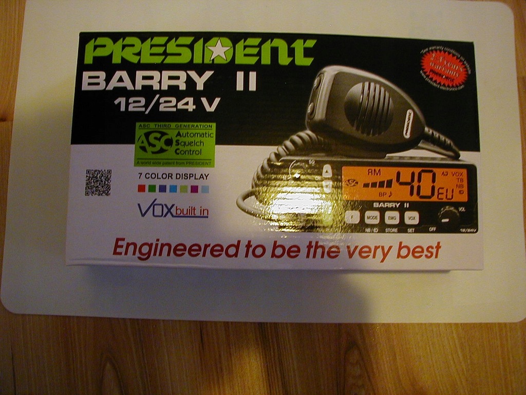 CB Radio President Barry II 7 kolorów