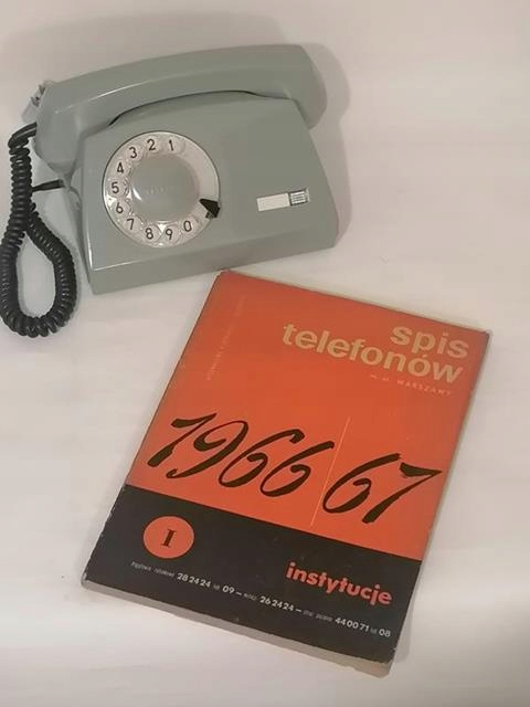 PRL 1966 / 67 Książka Telefoniczna Spis Telefonów Warszawa Instytut Telefon